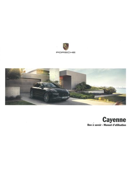 2017 PORSCHE CAYENNE OWNERS MANUAL FRENCH