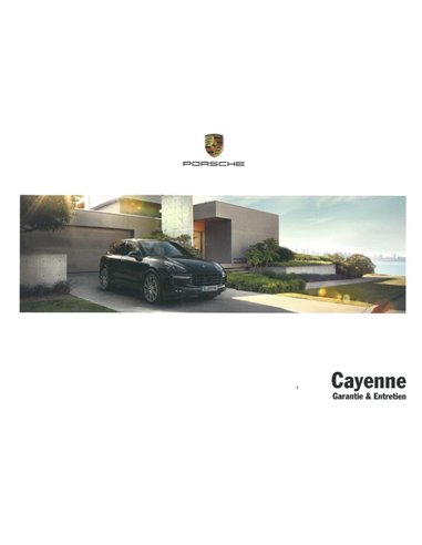 2017 PORSCHE CAYENNE GARANTIE & ONDERHOUD FRANS