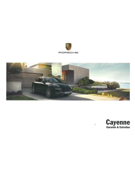 2017 PORSCHE CAYENNE GARANTIE & ONDERHOUD FRANS