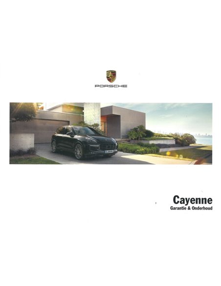 2017 PORSCHE CAYENNE GARANTIE & ONDERHOUD FRANS