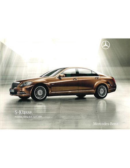 2010 MERCEDES BENZ S CLASS BROCHURE GERMAN