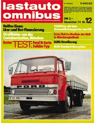 1974 LASTAUTO OMNIBUS MAGAZINE 12 DUITS