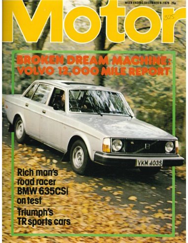 1978 MOTOR MAGAZIN 9 DEZEMBER ENGLISCH