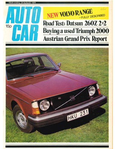 1974 AUTOCAR MAGAZINE 4061 ENGLISH 