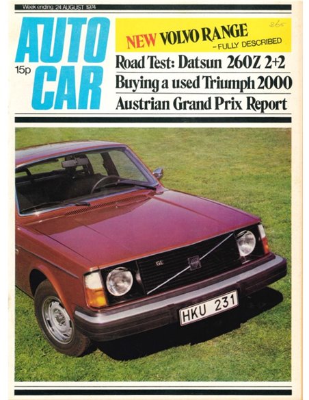 1974 AUTOCAR MAGAZINE 4061 ENGLISH 