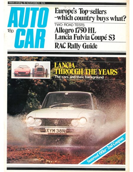 1974 AUTOCAR MAGAZIN 4073 ENGLISCH