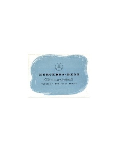 1953 MERCEDES BENZ PROGRAMMA BROCHURE DUITS