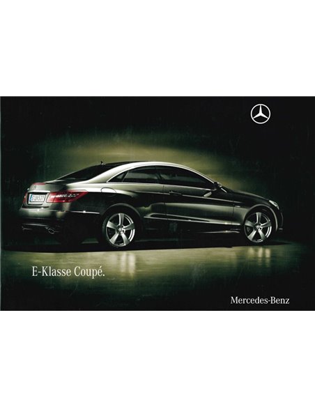 2009 MERCEDES BENZ E-KLASSE COUPÉ BROCHURE DUITS