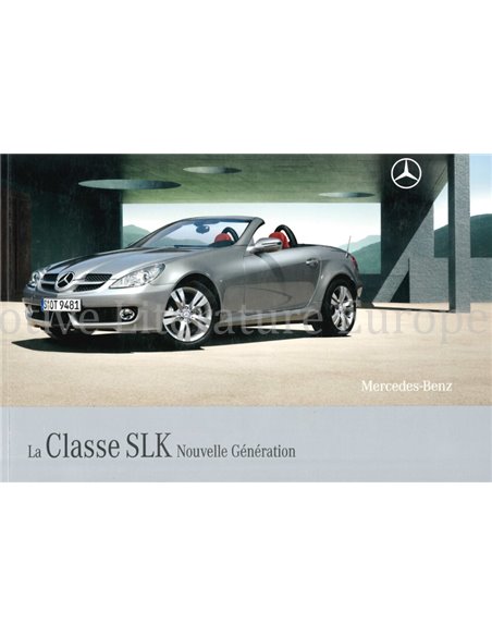 2008 MERCEDES BENZ SLK CLASS BROCHURE FRENCH