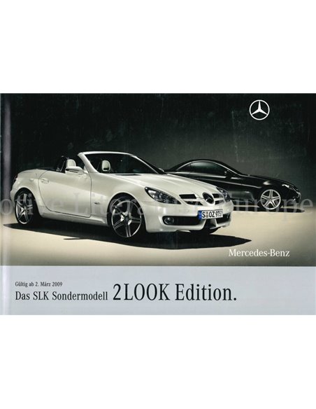 2008 MERCEDES BENZ SLK 2LOOK EDITION PROSPEKT DEUTSCH