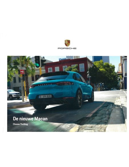 2019 PORSCHE MACAN HARDBACK BROCHURE DUTCH