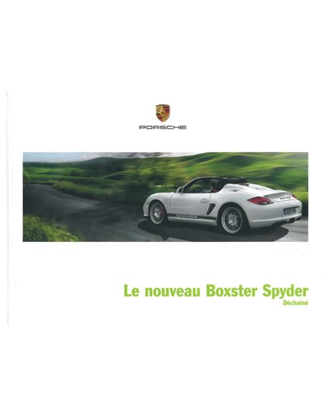 2010 PORSCHE BOXSTER SPYDER HARDCOVER BROCHURE FRANS