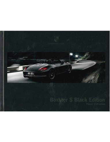 2011 PORSCHE BOXSTER S BLACK EDITION HARDCOVER PROSPEKT FRANZÖSISCH