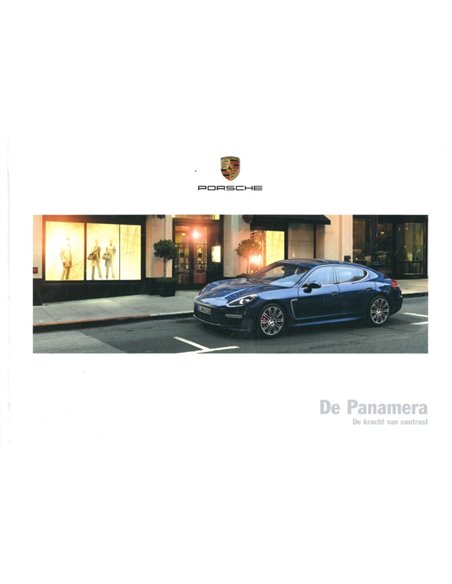 2016 PORSCHE PANAMERA HARDCOVER PROSPEKT NIEDERLÄNDISCH