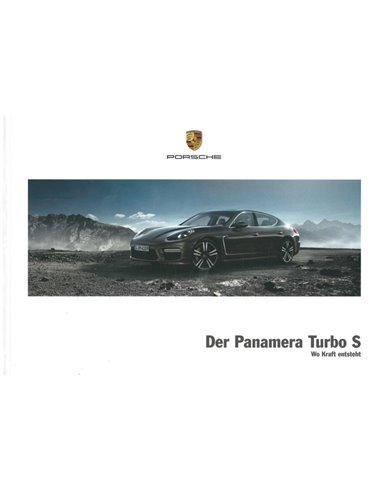 2016 PORSCHE PANAMERA TURBO S HARDBACK BROCHURE GERMAN