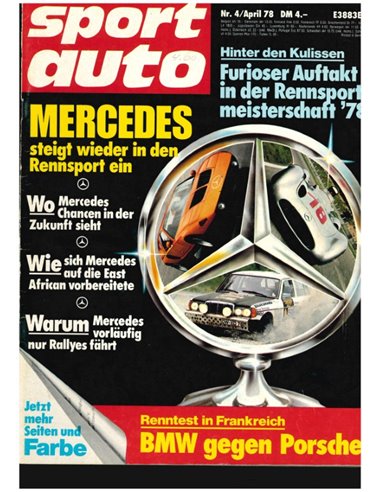 1978 SPORT AUTO MAGAZINE 04 GERMAN