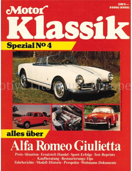 MOTOR KLASSIK SPEZIAL No4, ALFA ROMEO GIULIETTA