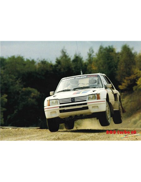 1984 PEUGEOT 205 TURBO 16 (PORTFOLIO) BROCHURE FRANS