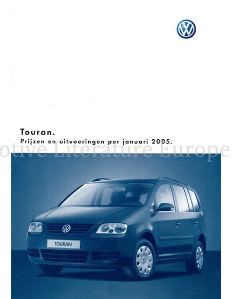 2004 VOLKSWAGEN TOURAN PORSPEKT NIEDERLÄNDISCH