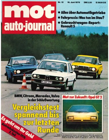 1976 MOT MAGAZINE 12 DEUTSCH