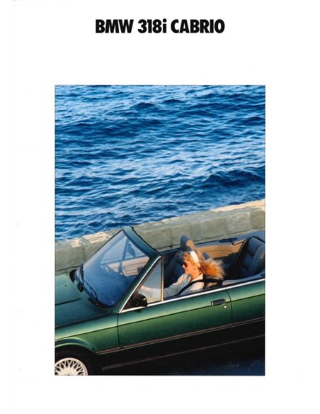 1991 BMW 3 SERIES CONVERTIBLE BROCHURE ITALIAN