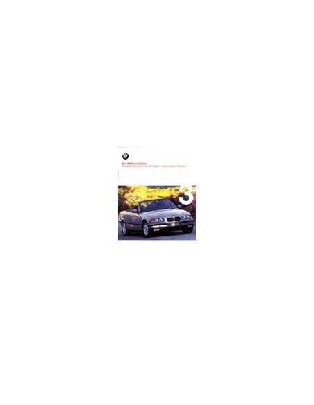 1998 3 SERIE CABRIO BROCHURE DUITS