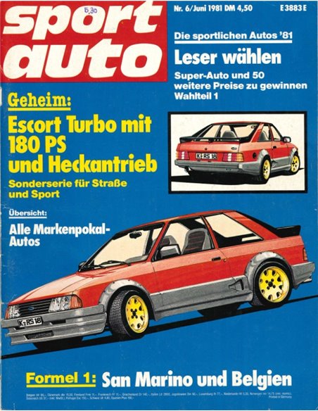 1981 SPORT AUTO MAGAZINE 06 GERMAN