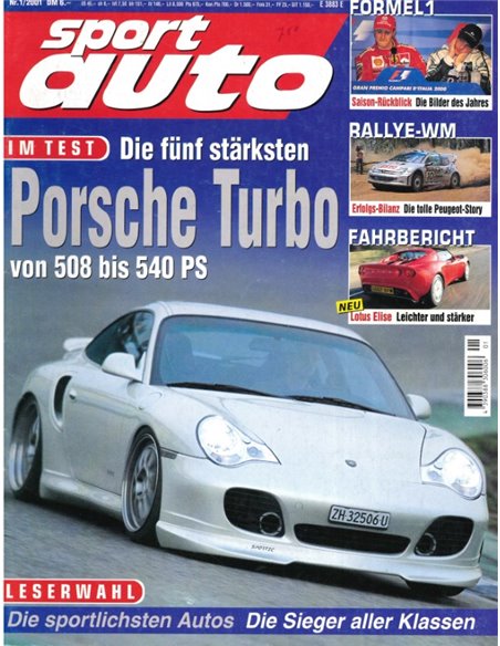 2001 SPORT AUTO MAGAZINE 01 GERMAN