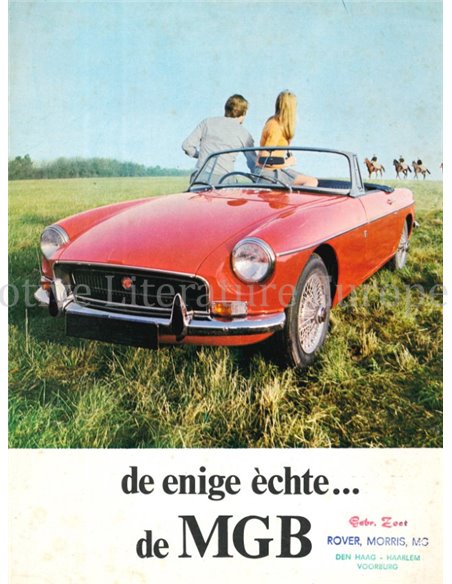 1971 MG MGB PROSPEKT NIEDERLÄNDISCH