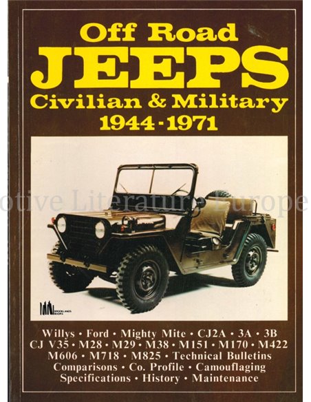 OFF ROAD JEEPS, CIVILIAN & MILATARY 1944 - 1971  (BROOKLANDS)