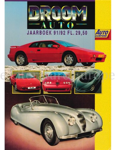 1992 DROOMAUTO YEARBOOK 91/92 DUTCH