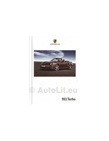 2008 PORSCHE 911 TURBO HARDCOVER BROCHURE DUITS