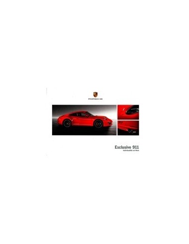 2011 PORSCHE 911 EXCLUSIVE HARDCOVER BROCHURE DUITS