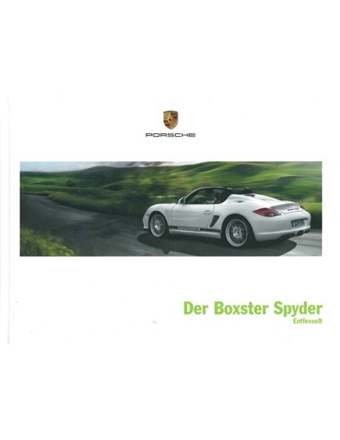 2011 PORSCHE BOXSTER SPYDER HARDBACK BROCHURE GERMAN