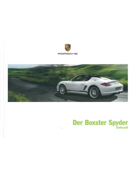 2011 PORSCHE BOXSTER SPYDER HARDBACK BROCHURE GERMAN