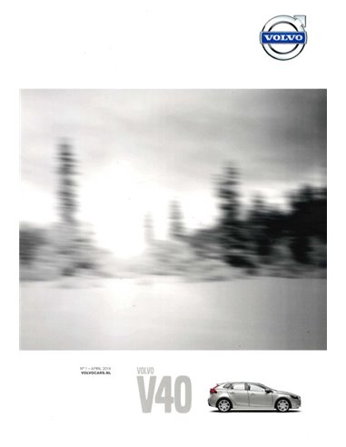 2014 VOLVO V40 BROCHURE DUTCH