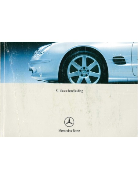 2002 MERCEDES BENZ SL KLASSE INSTRUCTIEBOEKJE NEDERLANDS