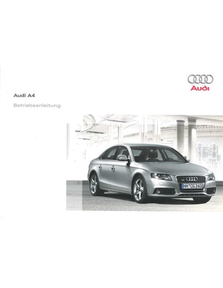 2008 AUDI A4 BETRIEBSANLEITUNG NIEDERLÄNDISCH