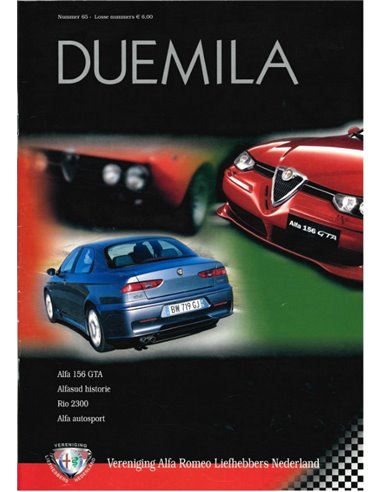 2002 ALFA ROMEO CLUB DUEMILA MAGAZINE 65 NIEDERLÄNDISCH