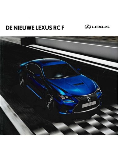 2015 LEXUS RC F PROSPEKT NIEDERLÄNDISCH