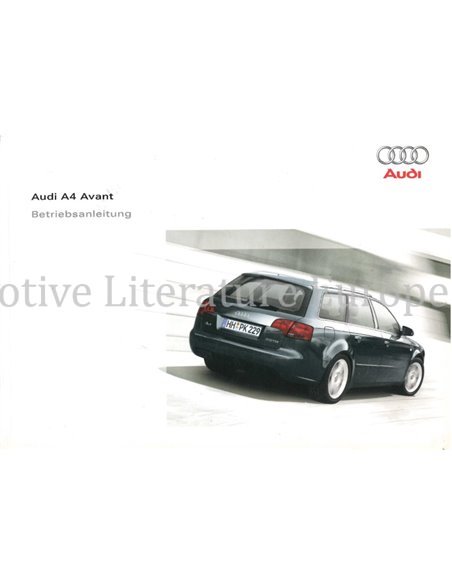 2005 AUDI A4 AVANT BETRIEBSANLEITUNG DEUTSCH