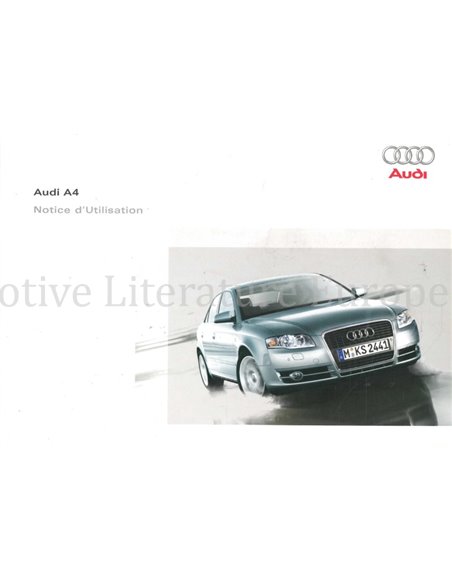 2005 AUDI A4 BETRIEBSANLEITUNG FRANZÖSISCH