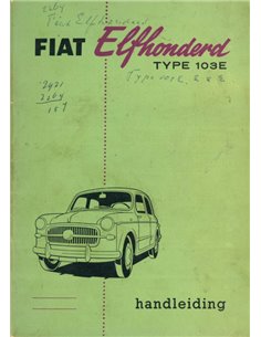 Auto - Libretto uso manutenzione Fiat 1100D berlina e familiare - 1963 -  Libro