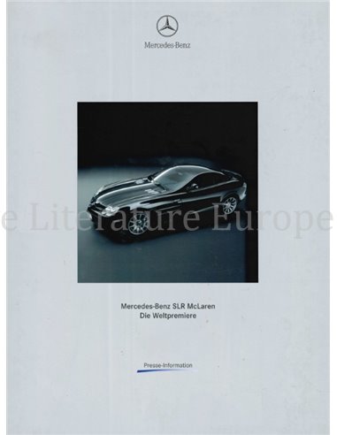 2003 MERCEDES BENZ SLR MCLAREN PERSMAP DUITS