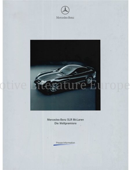 2003 MERCEDES BENZ SLR MCLAREN PERSMAP DUITS