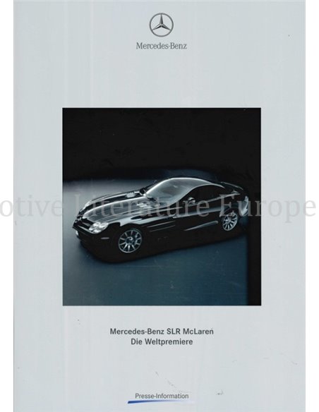 2003 MERCEDES BENZ SLR MCLAREN PERSMAP DUITS