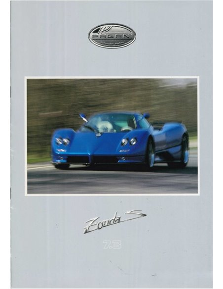 2002 PAGANI ZONDA S 7.3 BROCHURE NEDERLANDS