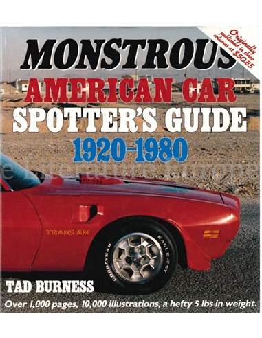 MONSTROUS AMERICAN CAR SPOTTER'S GUIDE 1920 - 1980