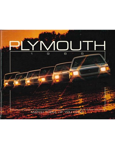 1985 PLYMOUTH PROGRAMM PROSPEKT ENGLISCH (USA)