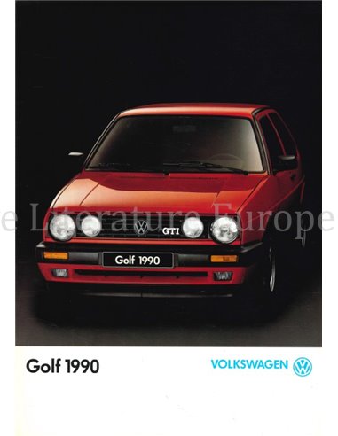 1990 VOLKSWAGEN GOLF GTI BROCHURE ITALIAANS